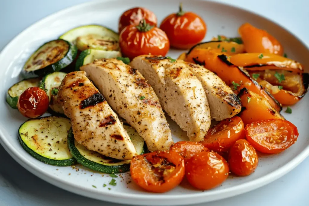 dinner ideas for tuesday grilled chicken and vegetables