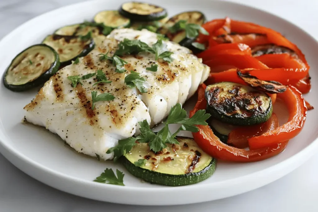 250 calorie meals grilled fish with vegetables