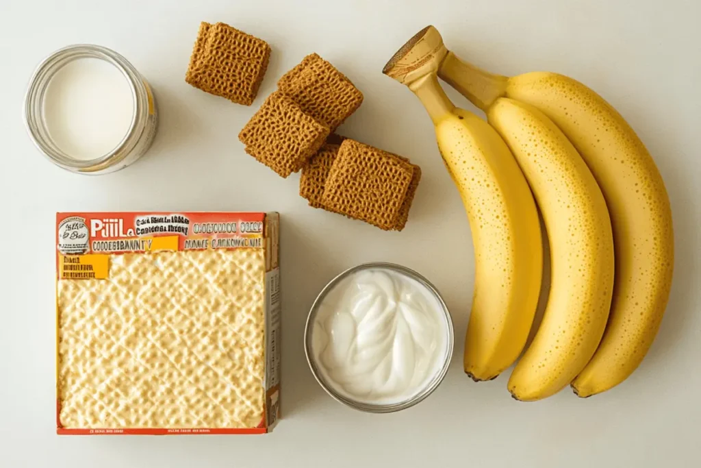 What ingredients are in Patti LaBelle's banana pudding  : highlighting what ingredients are in Patti LaBelle's banana pudding.