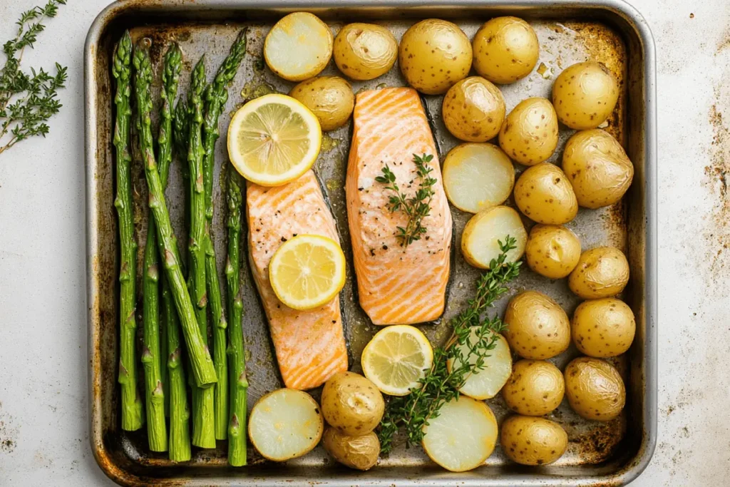 1 hour dinner recipes sheet pan salmon