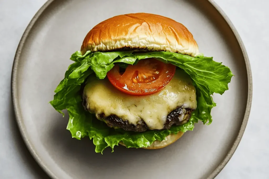 low carb ideas for picky eaters lettuce-wrapped burger