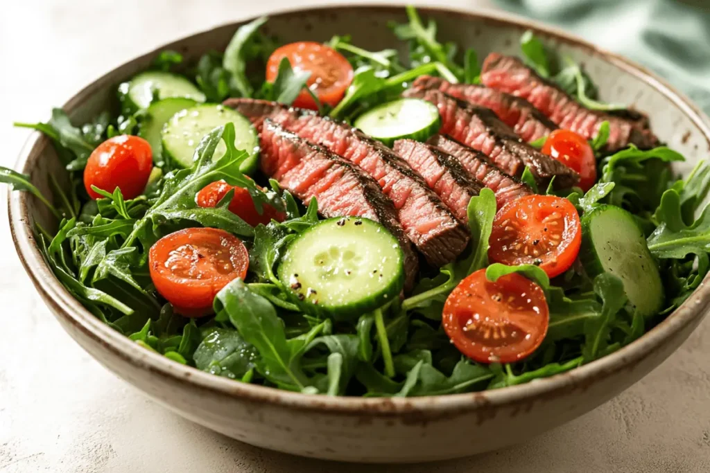 simple beef dish for warm weather steak salad