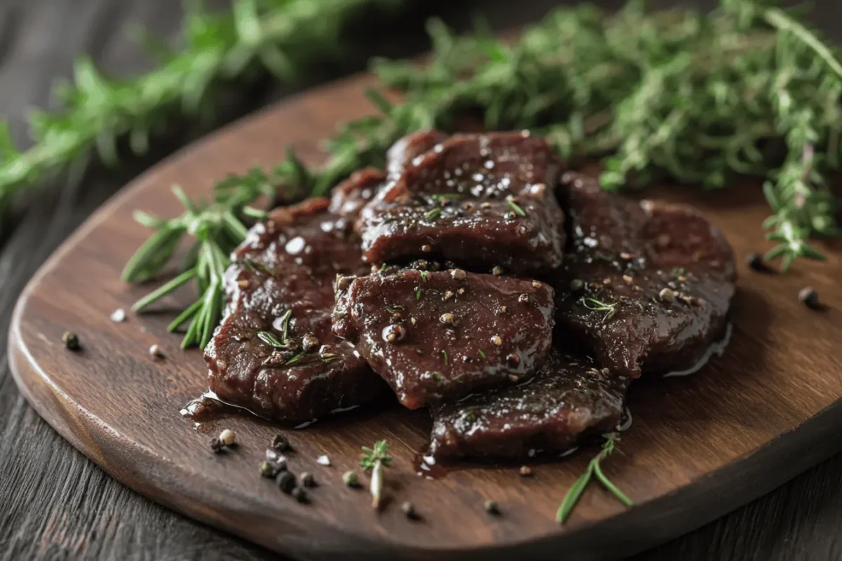 Marinated venison steak with herbs - what's the best thing to soak deer meat in