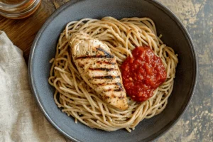 high carbohydrate meals for athletes with pasta and chicken