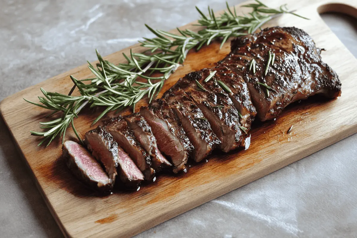 Perfectly cooked deer backstrap on a wooden board - what is the best way to cook back straps of a deer?