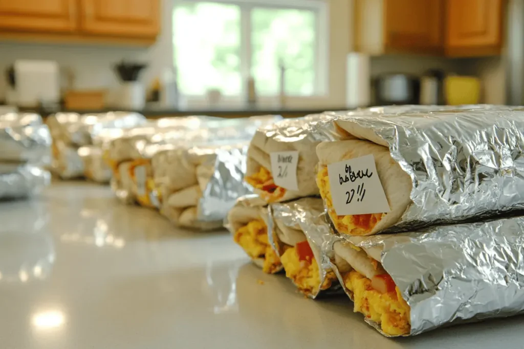 freezer breakfast burritos high protein featured image