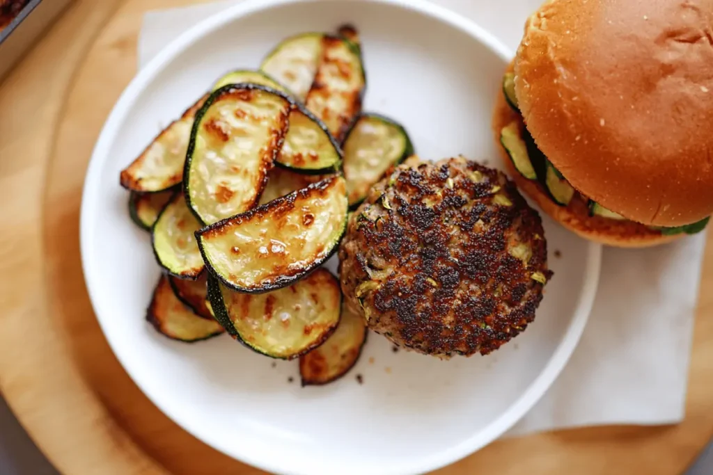 low carb sides for burgers featuring zucchini fries