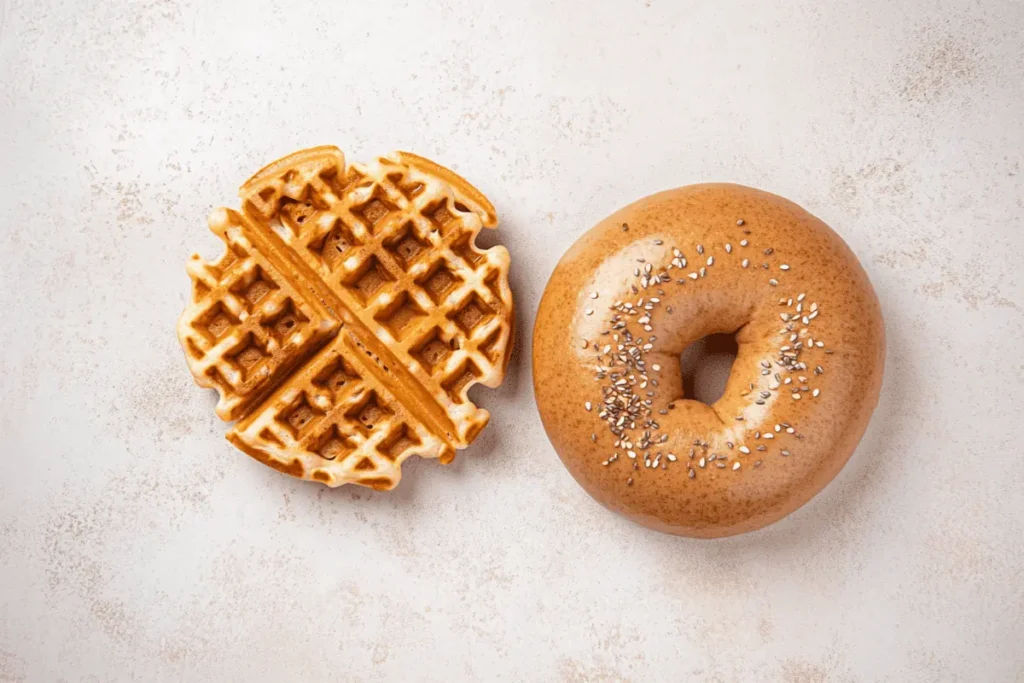 Are waffles good for dieting? comparison bagels vs waffles