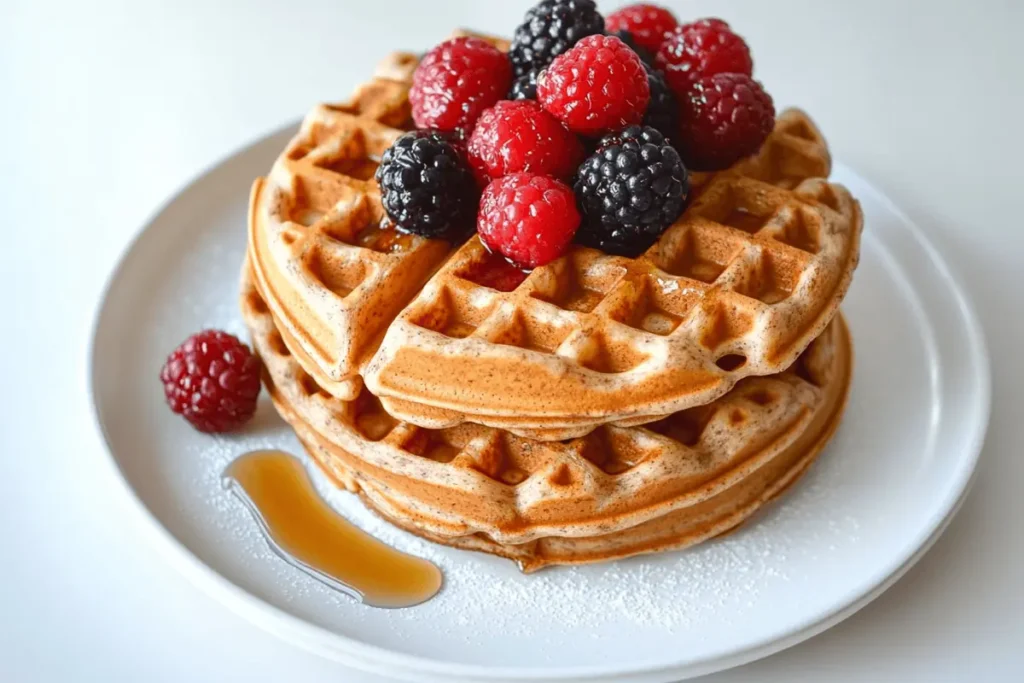 Is it OK to eat waffles once a week whole wheat waffle stack